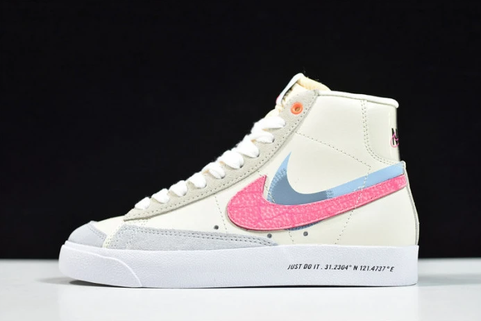nike blazer mid “shanghai” beige pink-orange dc0707- ModernLook 3342