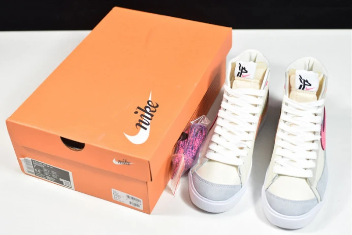 nike blazer mid “shanghai” beige pink-orange dc0707- ModernLook 3342