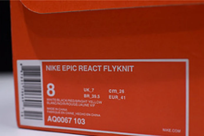 nike epic react flyknit ''bright crimson'' aq0067 HighQuality 3299