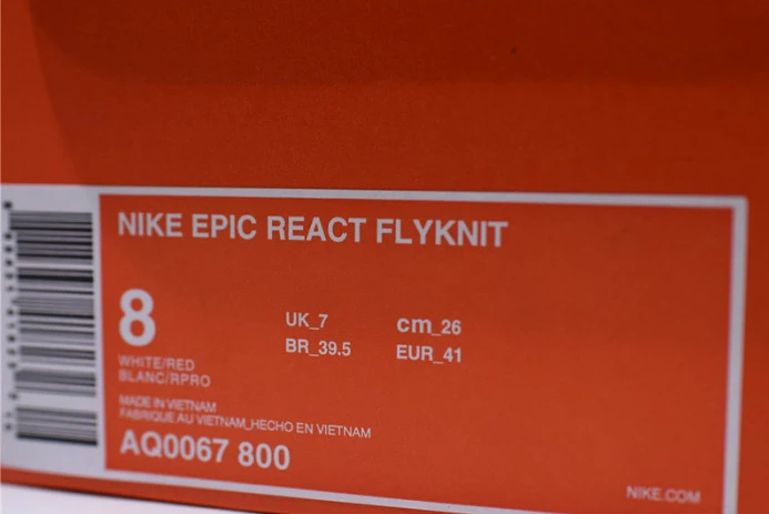 nike epic react flyknit white red aq0067 WellDesigned 3283