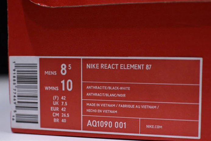 nike react element 87 black white aq1090- SportInspired 2950