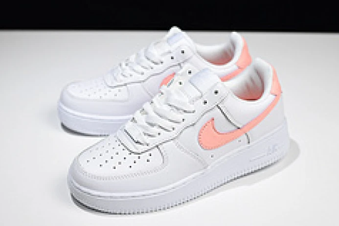 nike womens air force 1 low white pink ah0287- WellDesigned 3056