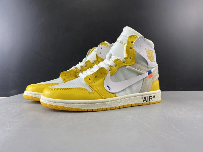 ofw air jordan 1 retro yellow white aq0818- WellDesigned 1279