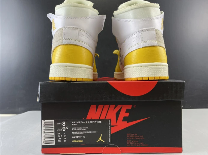 ofw air jordan 1 retro yellow white aq0818- WellDesigned 1279