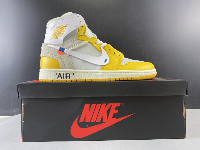 ofw air jordan 1 retro yellow white aq0818- WellDesigned 1279