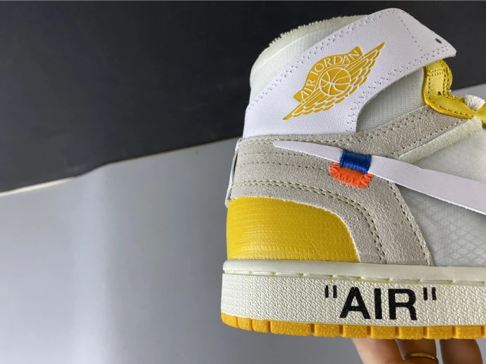 ofw air jordan 1 retro yellow white aq0818- WellDesigned 1279