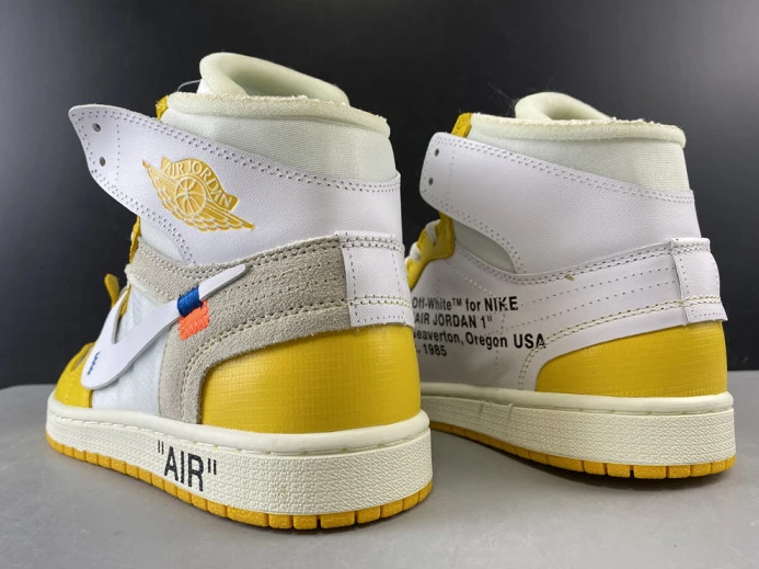 ofw air jordan 1 retro yellow white aq0818- WellDesigned 1279