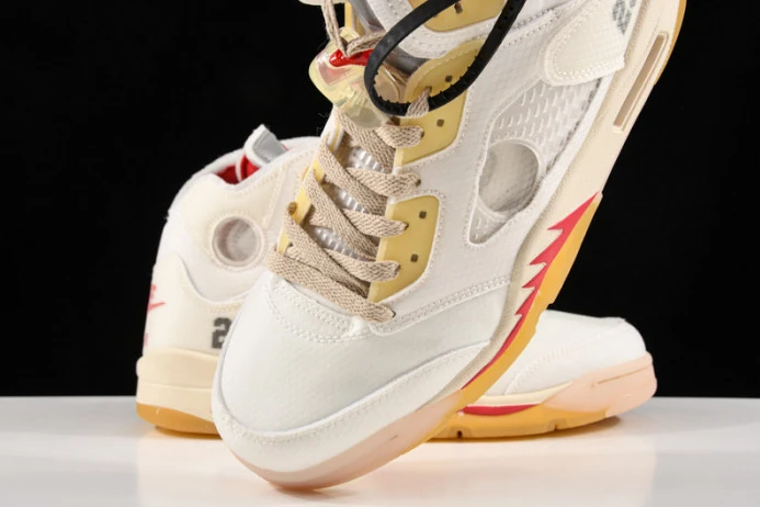 ofw air jordan 5 ice cream colorway ct8480- Fashionable 1816