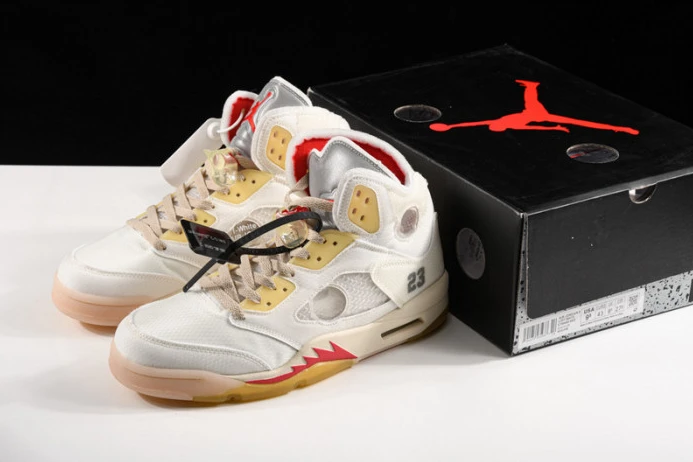 ofw air jordan 5 ice cream colorway ct8480- Fashionable 1816