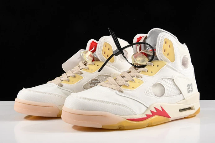 ofw air jordan 5 ice cream colorway ct8480- Fashionable 1816