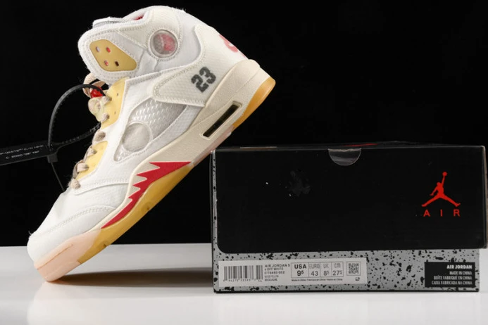 ofw air jordan 5 ice cream colorway ct8480- Fashionable 1816