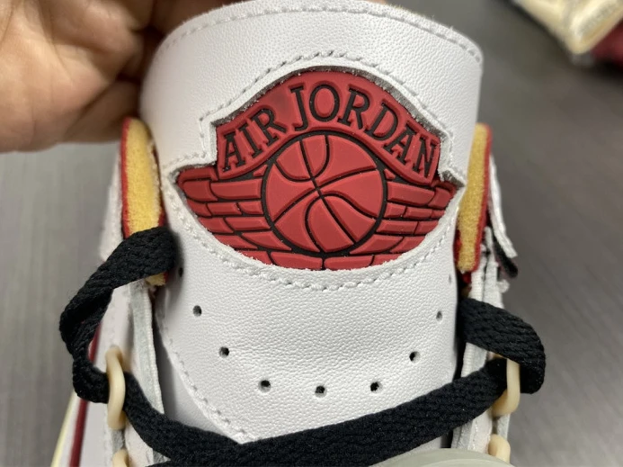 ofw x air jordan 2 low sp white red dj4375- Affordable 1449