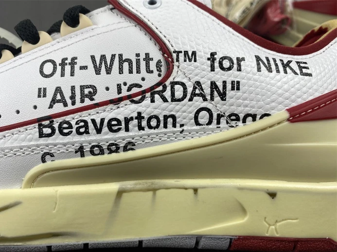 ofw x air jordan 2 low sp white red dj4375- Affordable 1449
