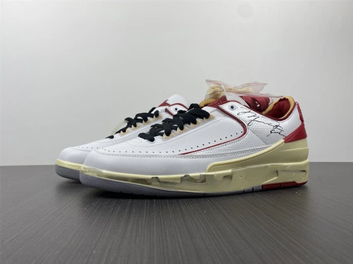 ofw x air jordan 2 low sp white red dj4375- Affordable 1449