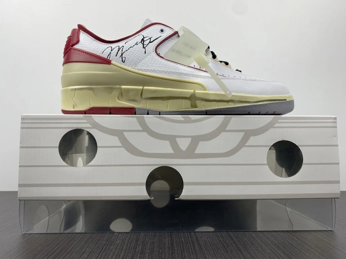ofw x air jordan 2 low sp white red dj4375- Affordable 1449