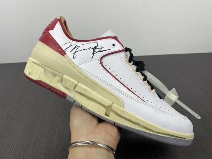 ofw x air jordan 2 low sp white red dj4375- Affordable 1449