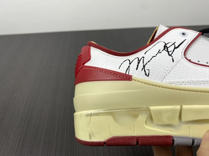 ofw x air jordan 2 low sp white red dj4375- Affordable 1449