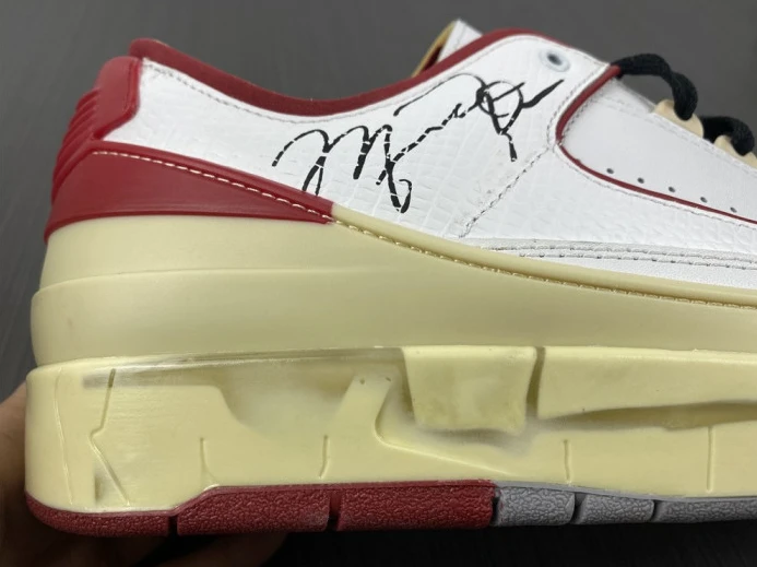 ofw x air jordan 2 low sp white red dj4375- Affordable 1449