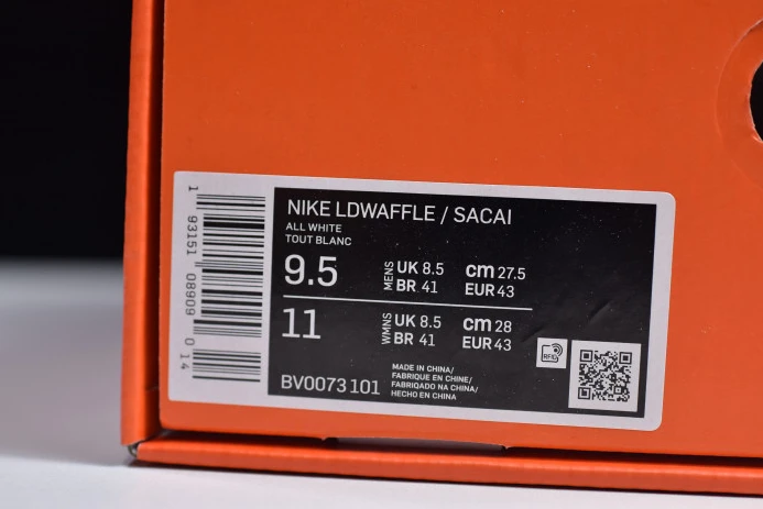 sacai nike ldv waffle white nylon bv0073- HighQuality 3123