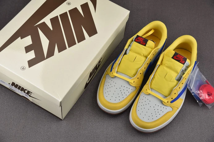 travis scott x air jordan 1 low og “canary” dz4137- AllSeason 1367