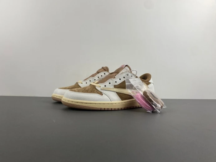 travis scott x air jordan 1 low og “sail shy pink” dm7866- BestValue 1355