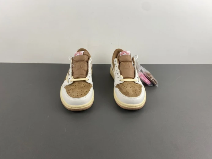 travis scott x air jordan 1 low og “sail shy pink” dm7866- BestValue 1355