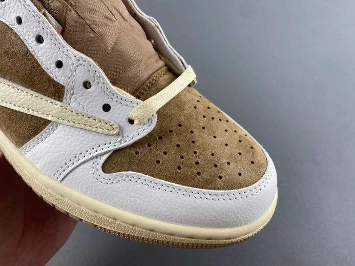 travis scott x air jordan 1 low og “sail shy pink” dm7866- BestValue 1355
