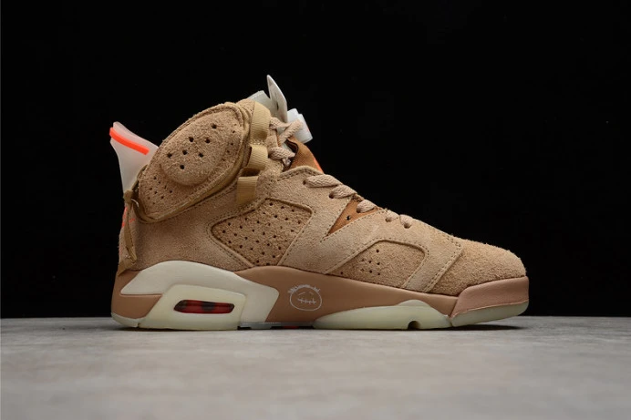travis scott x air jordan 6 “british khaki ” dh0690- WellDesigned 1555