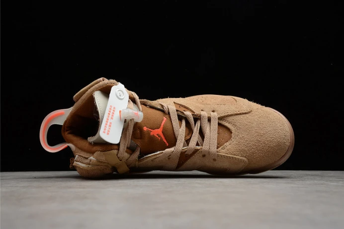 travis scott x air jordan 6 “british khaki ” dh0690- WellDesigned 1555