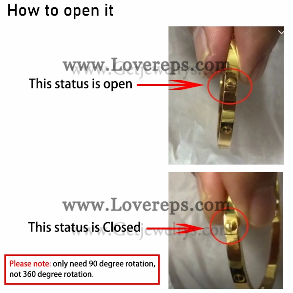 1:1 New Cartier Love Bracelet Medium Model Yellow Gold Rose Gold White Gold