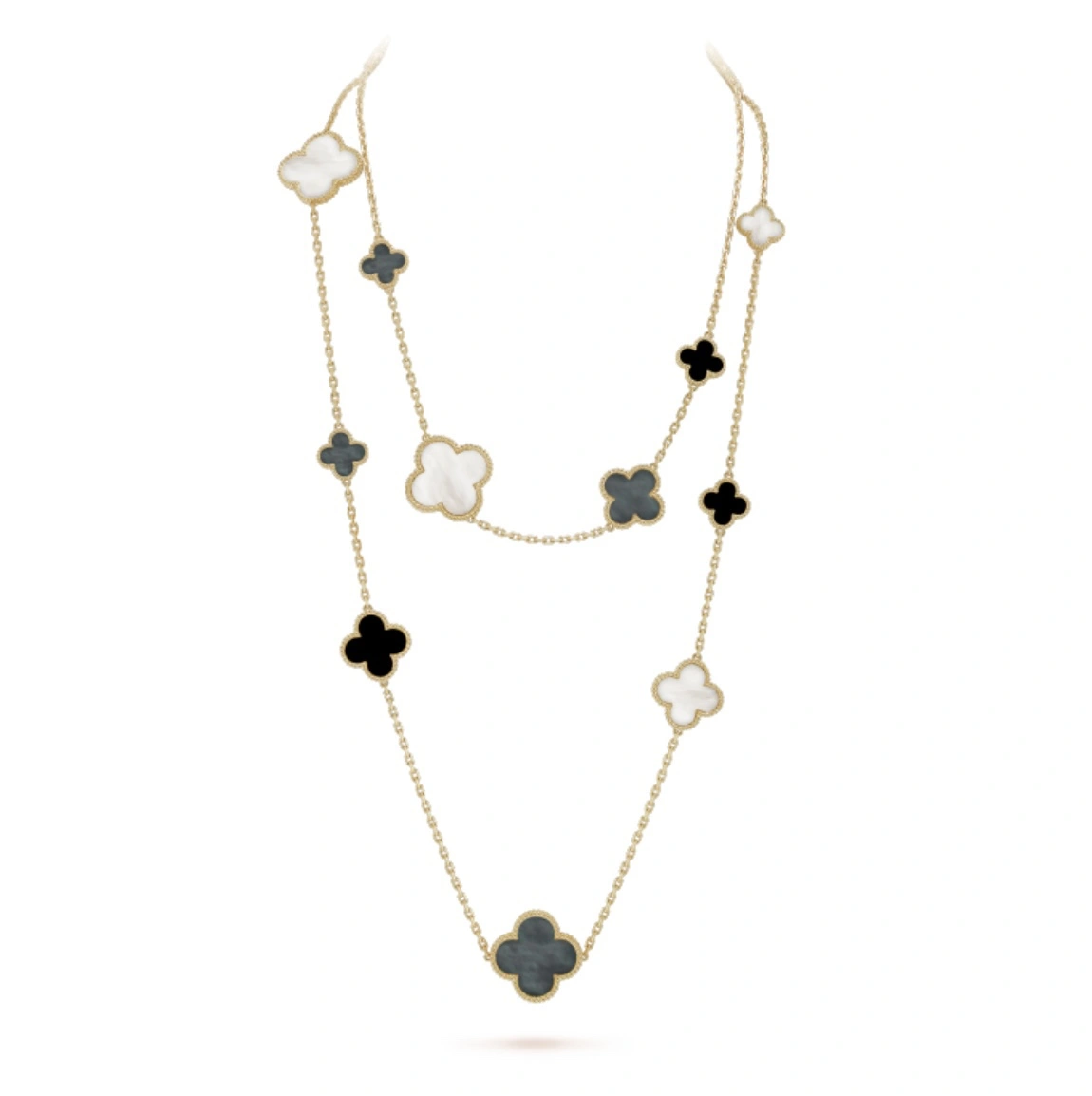 1:1 Van Cleef & Arpels Magic Alhambra Long Necklace 16 Motifs 120cm More Colors