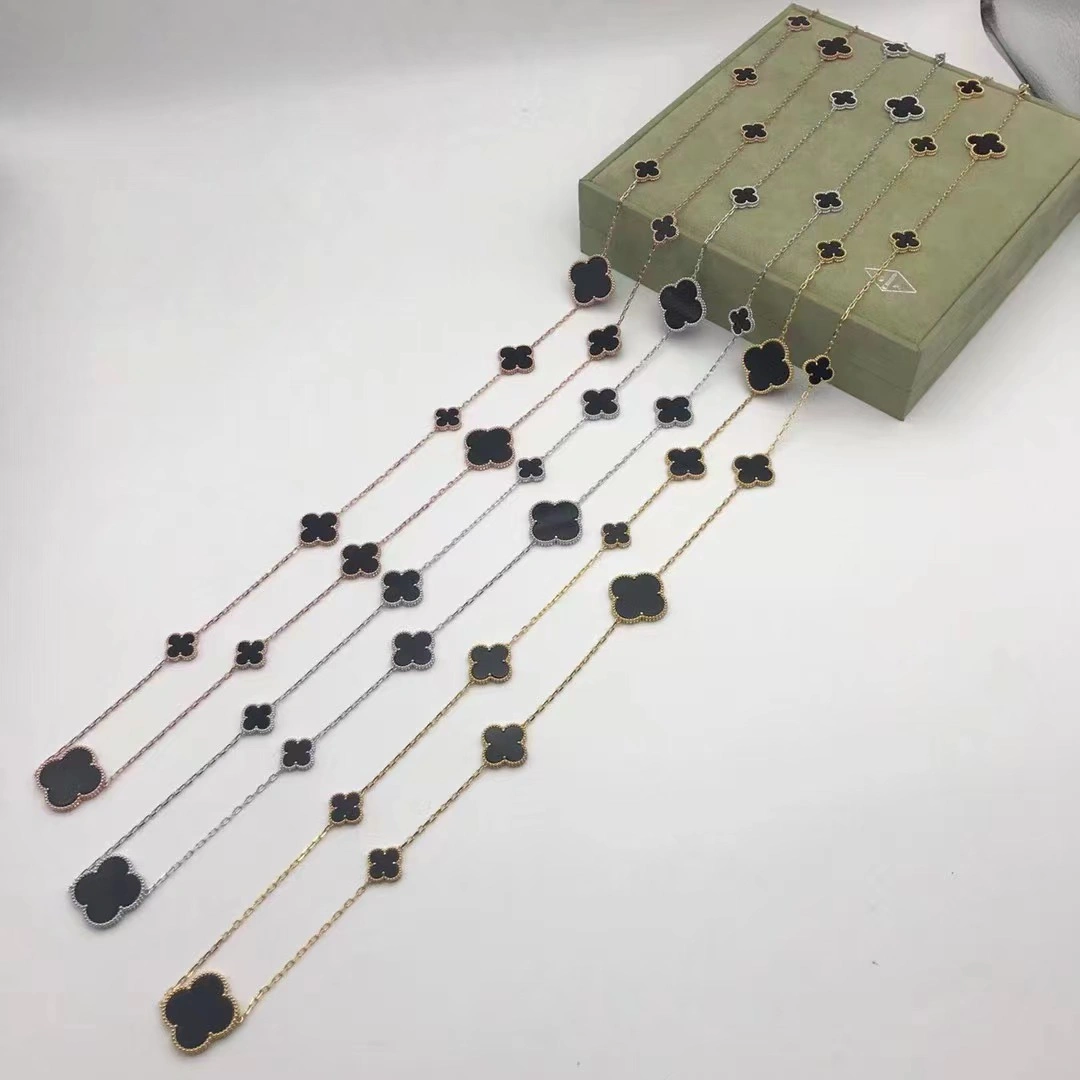 1:1 Van Cleef & Arpels Magic Alhambra Long Necklace 16 Motifs 120cm More Colors