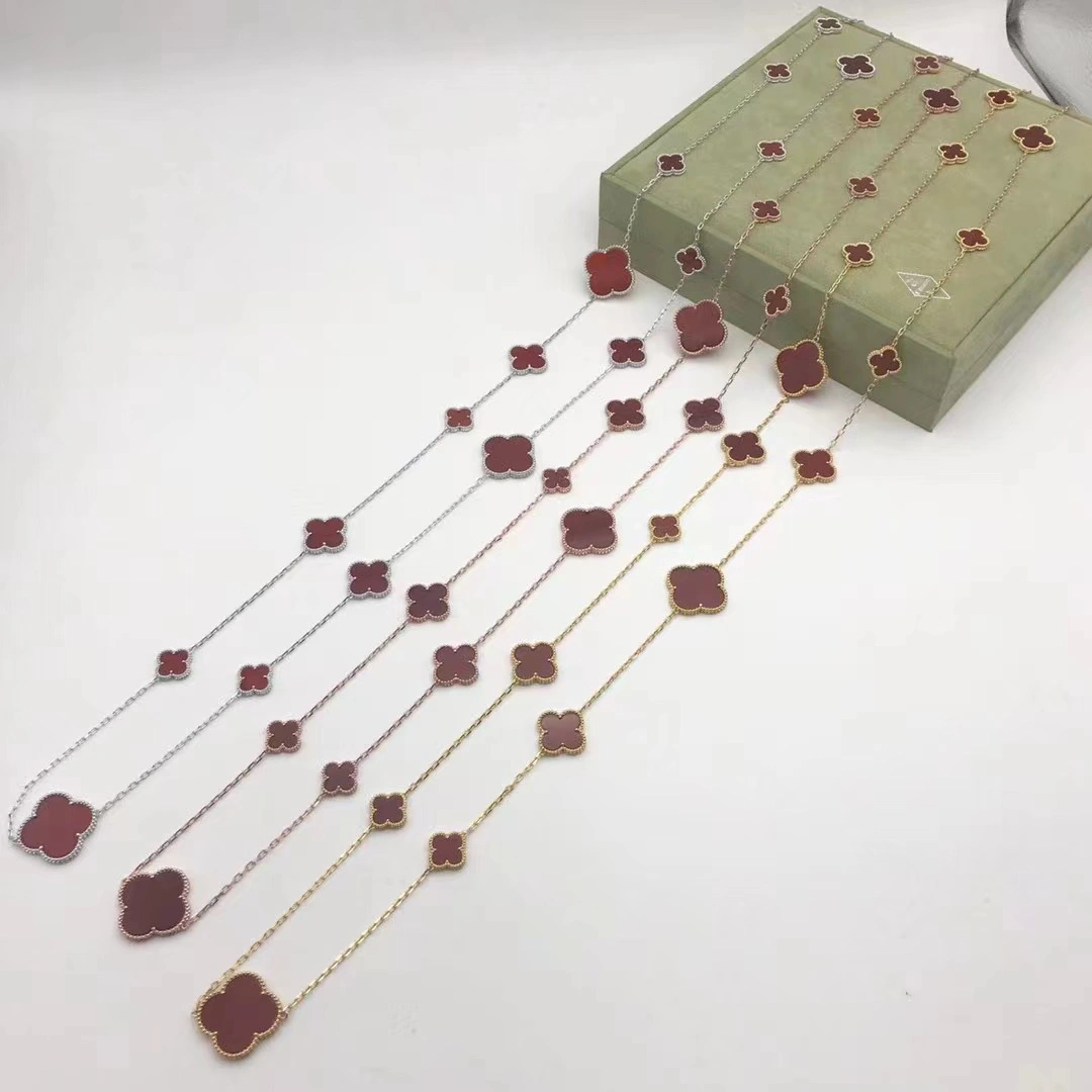 1:1 Van Cleef & Arpels Magic Alhambra Long Necklace 16 Motifs 120cm More Colors