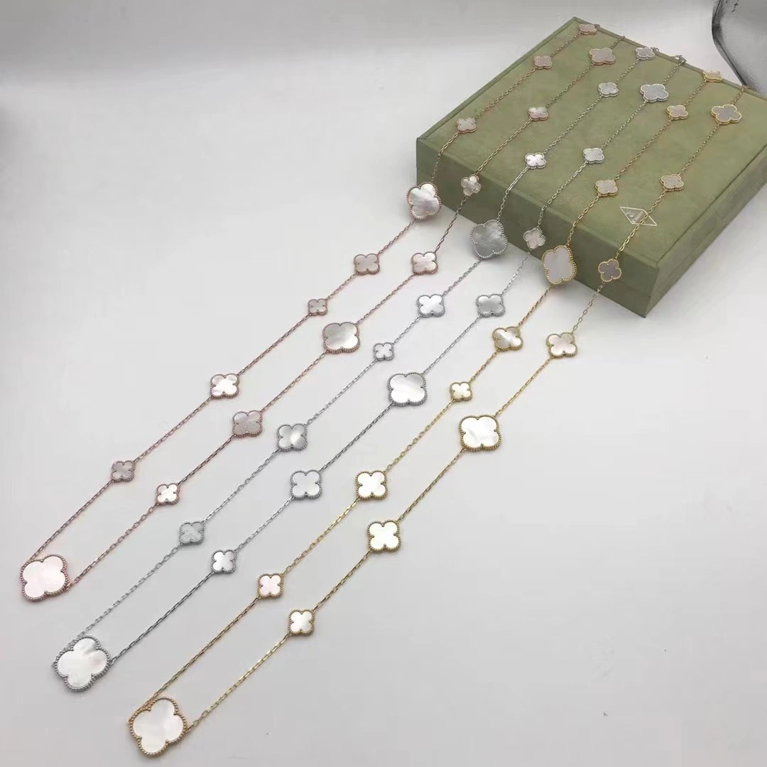 1:1 Van Cleef & Arpels Magic Alhambra Long Necklace 16 Motifs 120cm More Colors