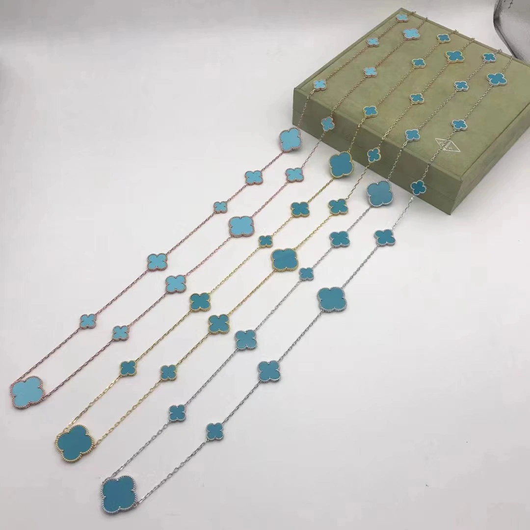 1:1 Van Cleef & Arpels Magic Alhambra Long Necklace 16 Motifs 120cm More Colors