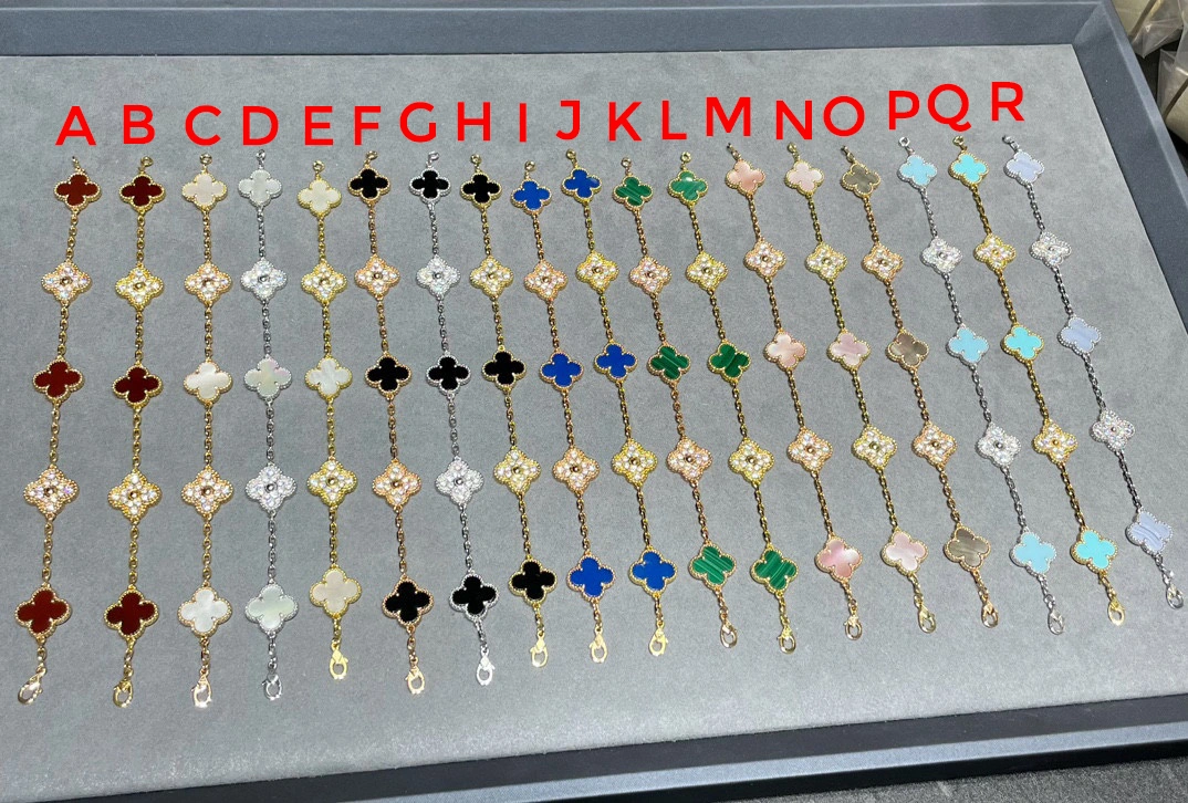 1:1 Van Cleef & Arpels Vintage Alhambra Bracelet With Diamonds