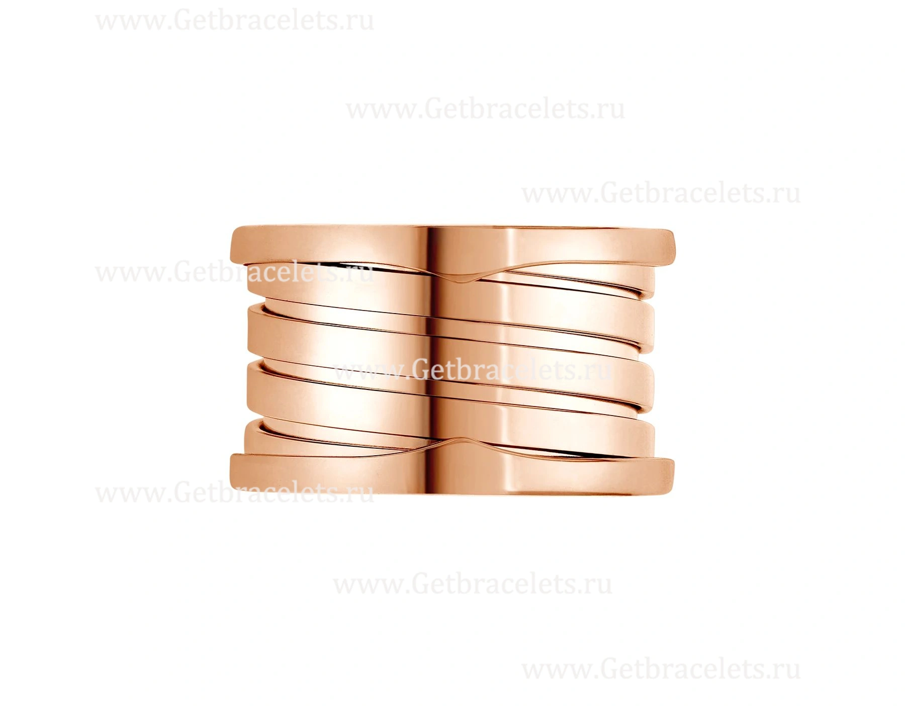 2020 New B.zero1 XXth Anniversary 5-Band Ring in 18kt Pink Gold