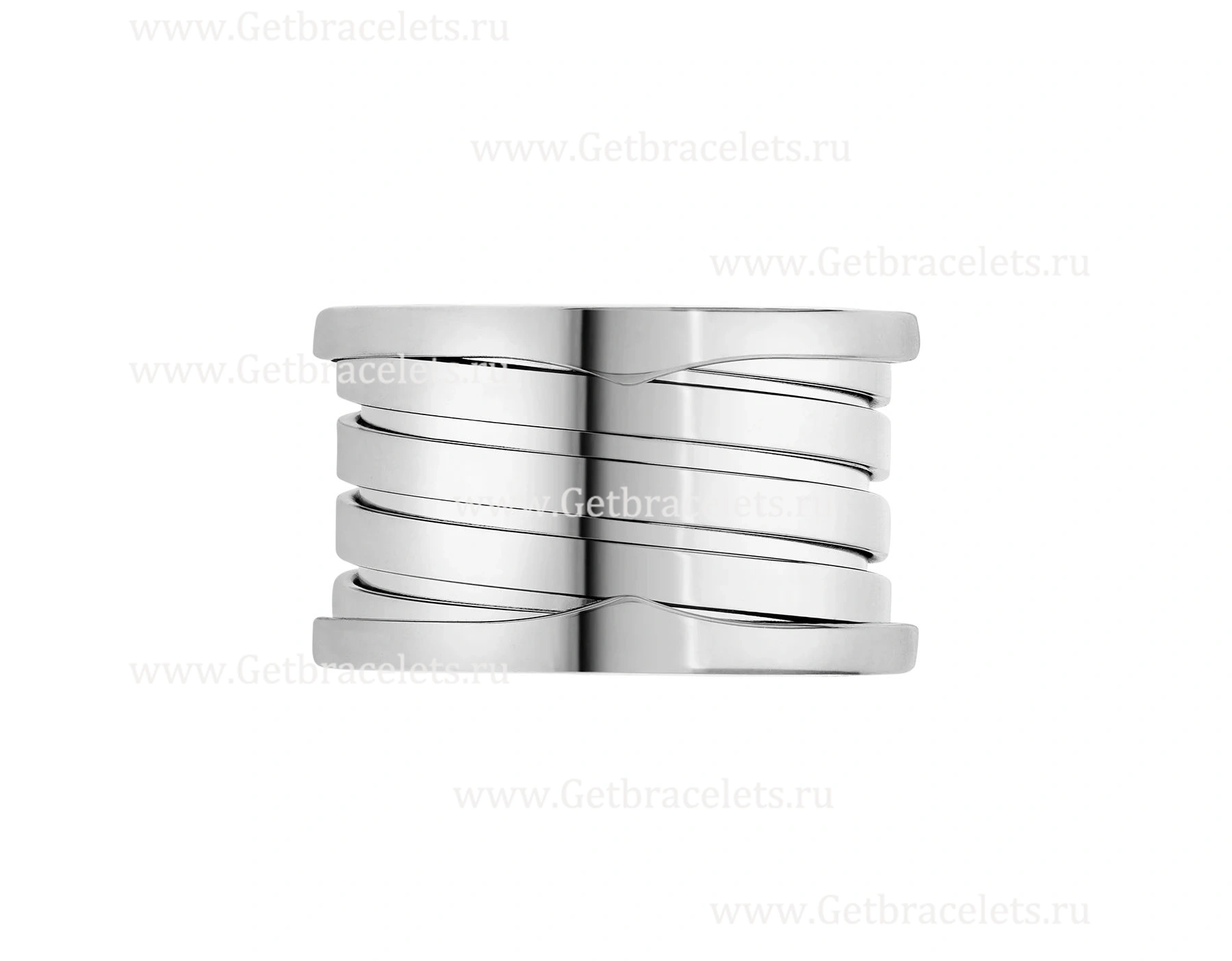 2020 New B.zero1 XXth Anniversary 5-Band Ring in 18kt White Gold