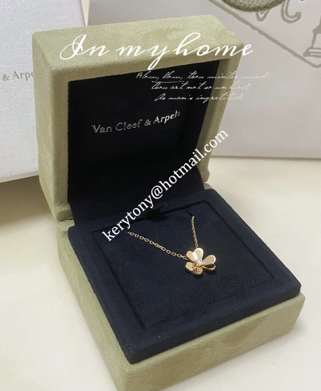 2021 Best Price Van Cleef Arpels Frivole Pendant Yellow Gold White Gold Rose Gold With Diamond Replica