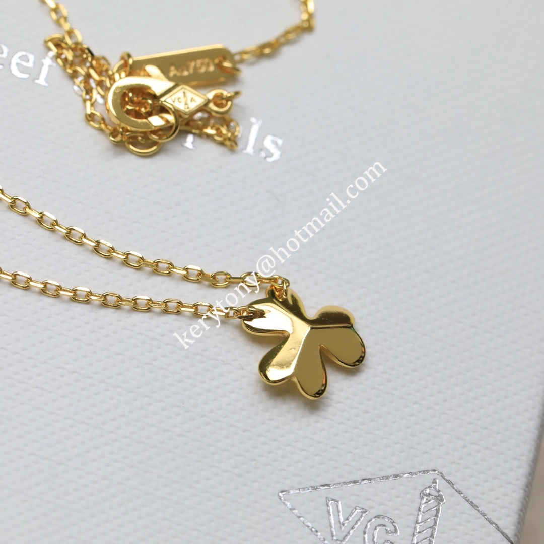 2021 Best Price Van Cleef Arpels Frivole Pendant Yellow Gold White Gold Rose Gold With Diamond Replica