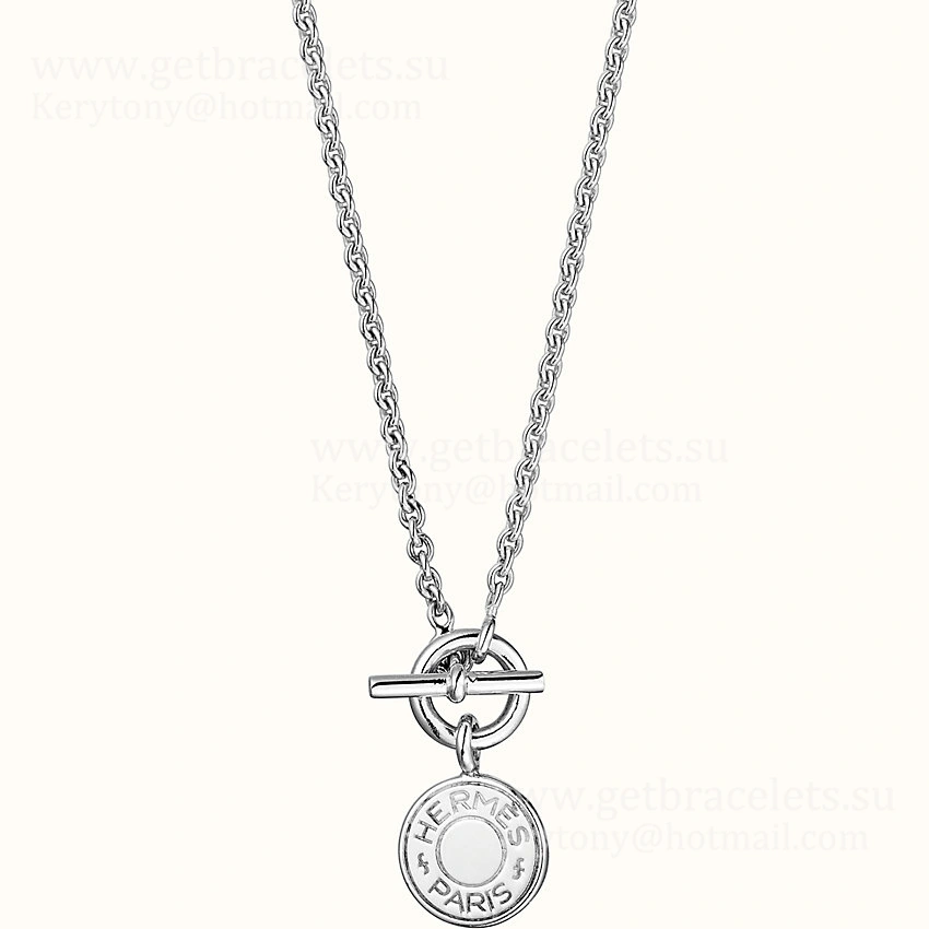 2021 Classic Hermes Amulettes H Confettis Pendant in Sterling Silver