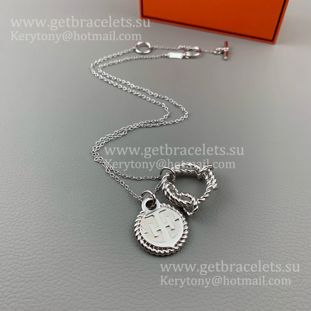 2021 Fashion Hermes Anchor Necklace in Sterling Silver