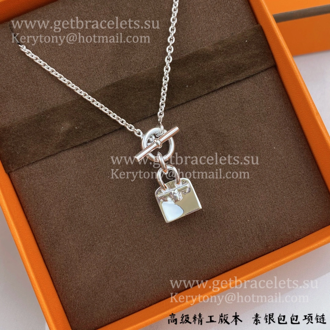 2021 Hermes Birkin Amulette Pendant in Sliver