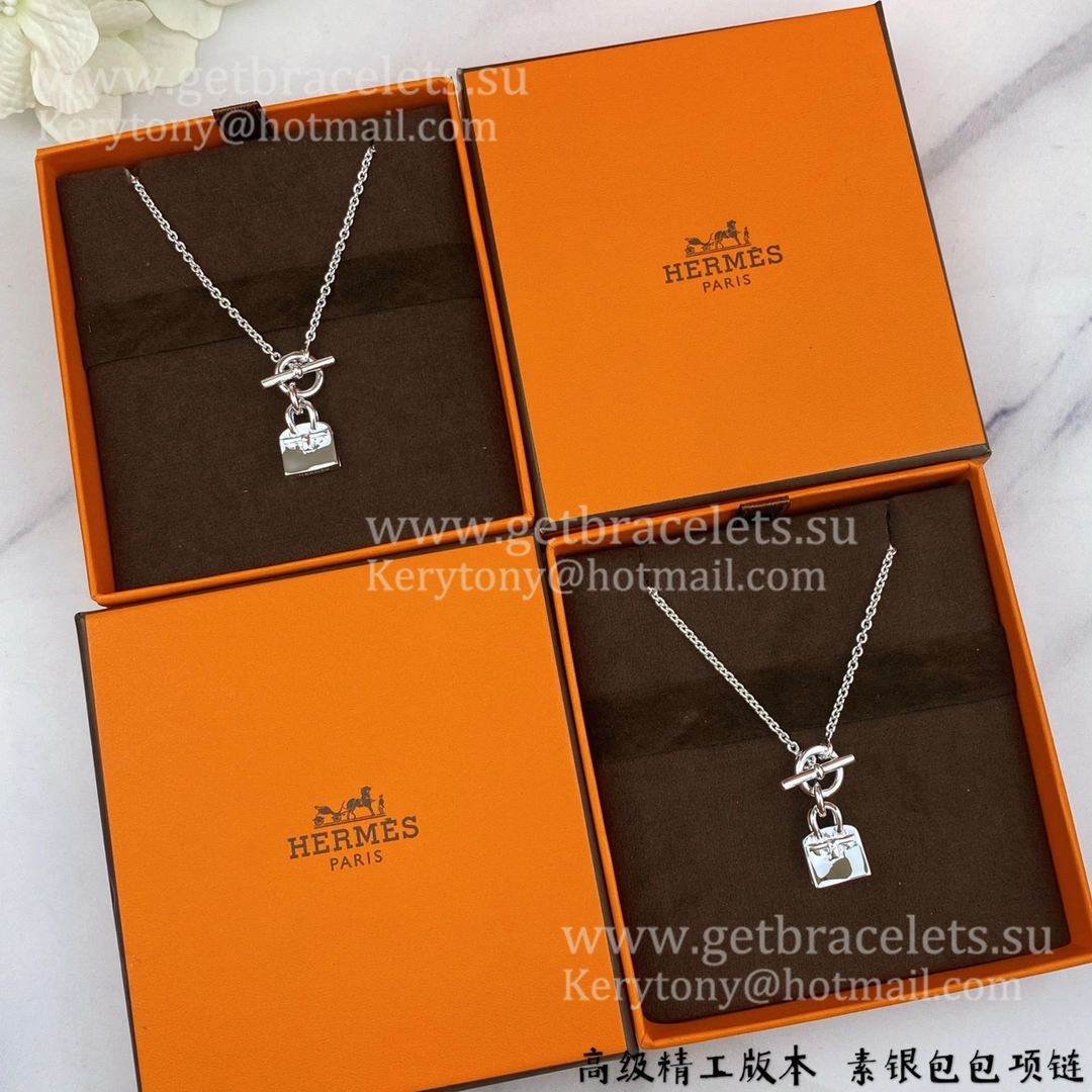 2021 Hermes Birkin Amulette Pendant in Sliver