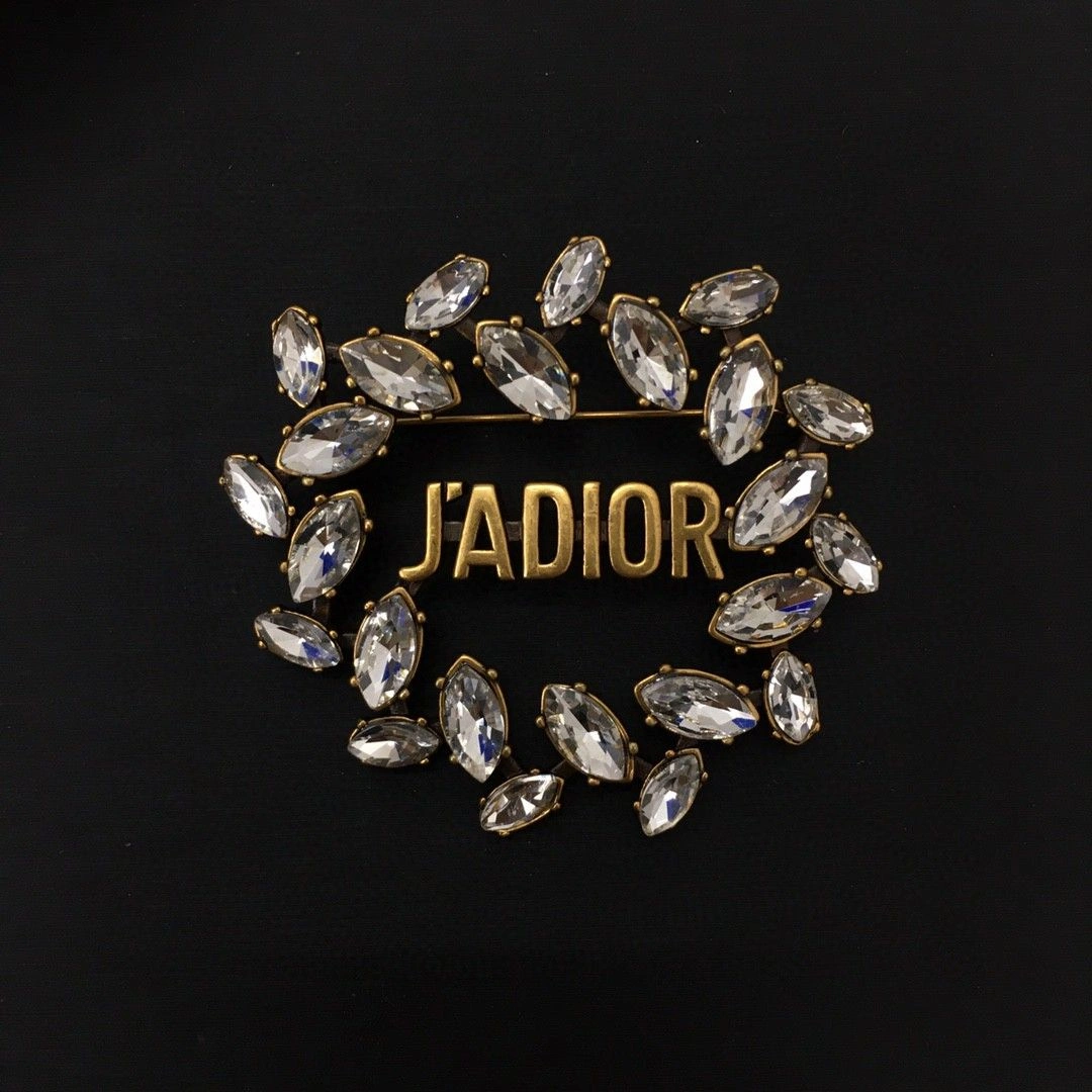 2021 Hot Selling Christian Dior Most Luxury Marquise Diamond Edging J’ADIOR Motif High End Brooch V0515ADRCY_D908