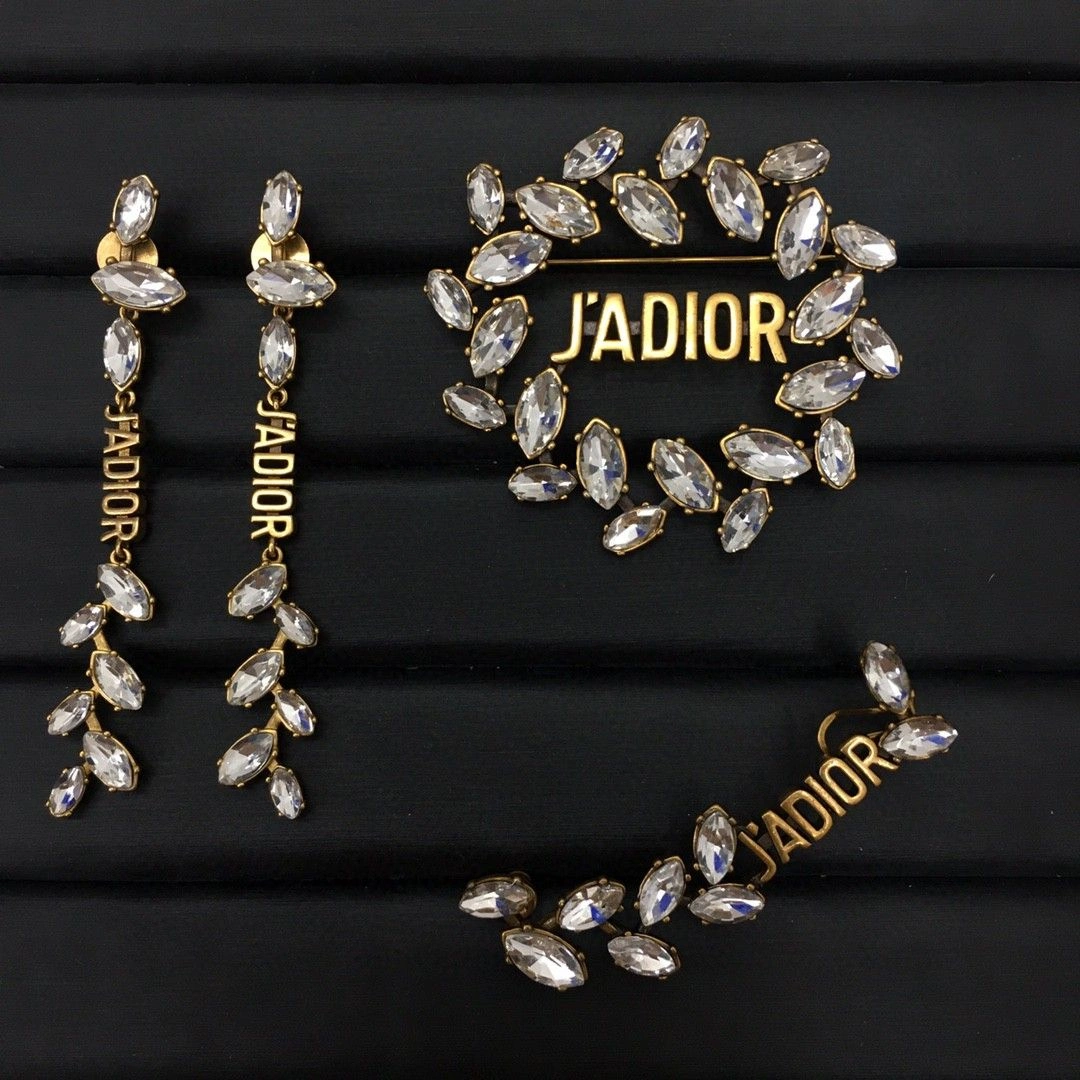 2021 Hot Selling Christian Dior Most Luxury Marquise Diamond Edging J’ADIOR Motif High End Brooch V0515ADRCY_D908