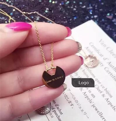 Amulette de Cartier Diamond Necklack in Yellow Gold, White Gold and Pink Gold