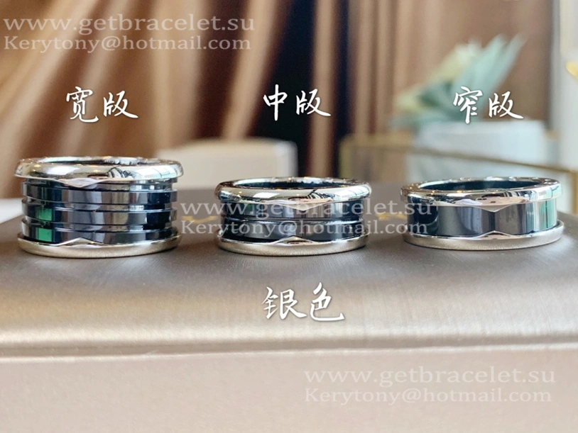 B.zero1 Black Ceramic and Rose Gold Ring