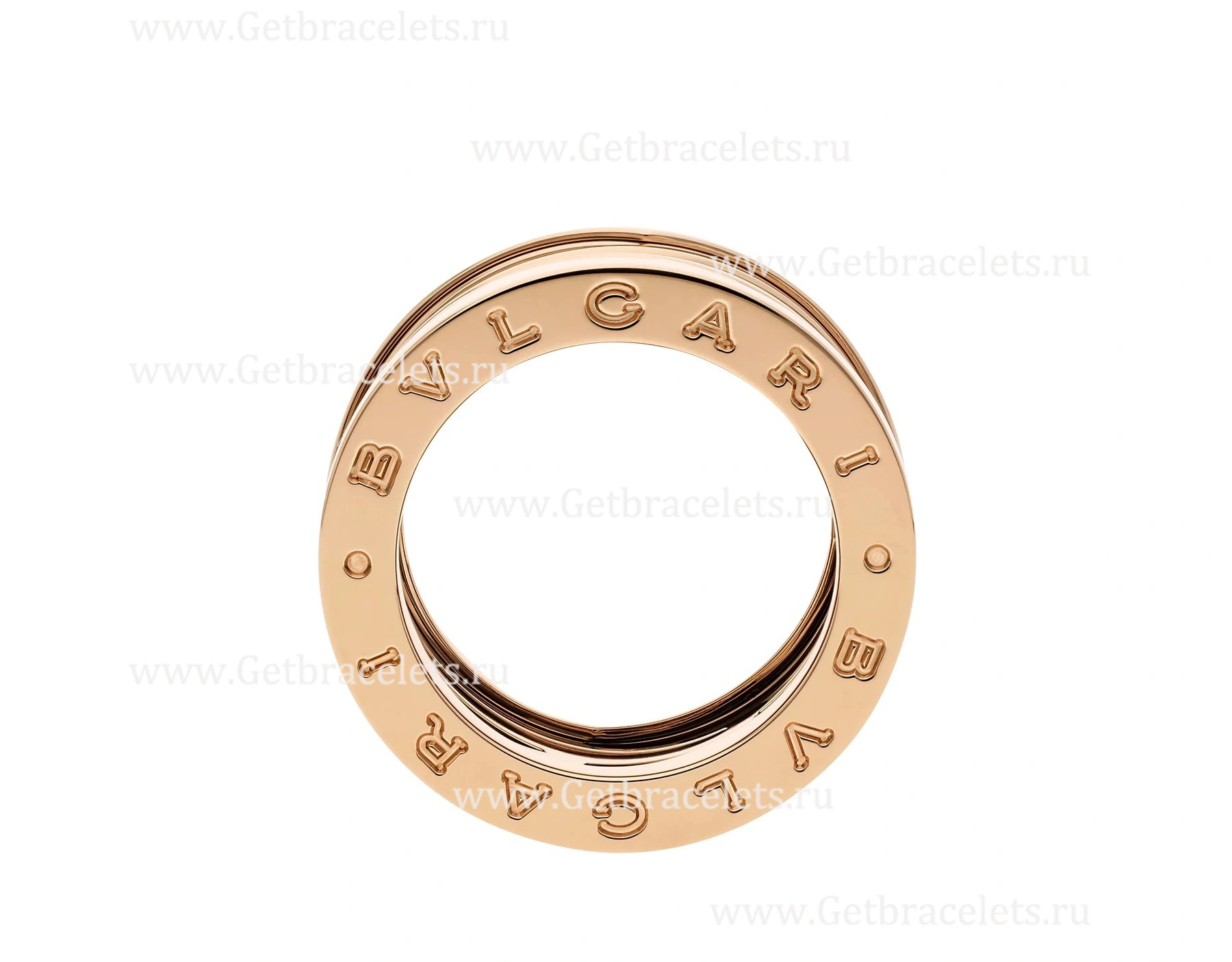 B.zero1 Design Legend 4-Band Ring in 18kt Rose Gold and Black Ceramic