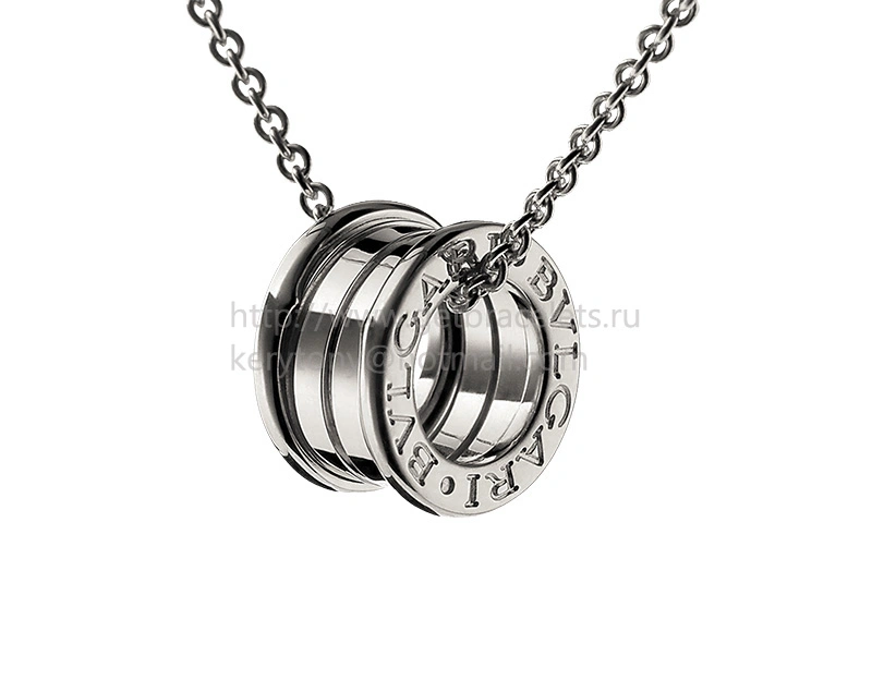 B.zero1 White Gold Pendant with Chain